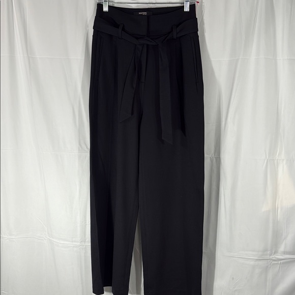 Mayson The Label High Waisted Wide Leg Trousers Black Size S NWT - Picture 2 of 11
